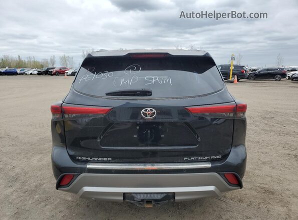 5TDFZRBH2MS159788 2021 TOYOTA HIGHLANDER Черный Вид сзади