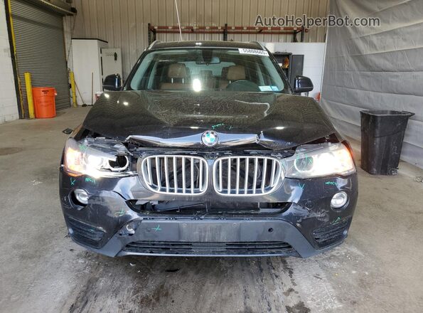 5UXWX9C52H0T14244 2017 BMW X3 Black Դիմացի տեսք