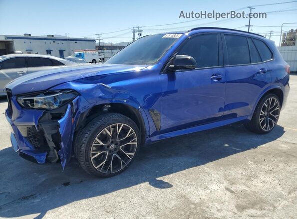 5YMJU0C05N9M64142 2022 BMW X5 Blue Front left