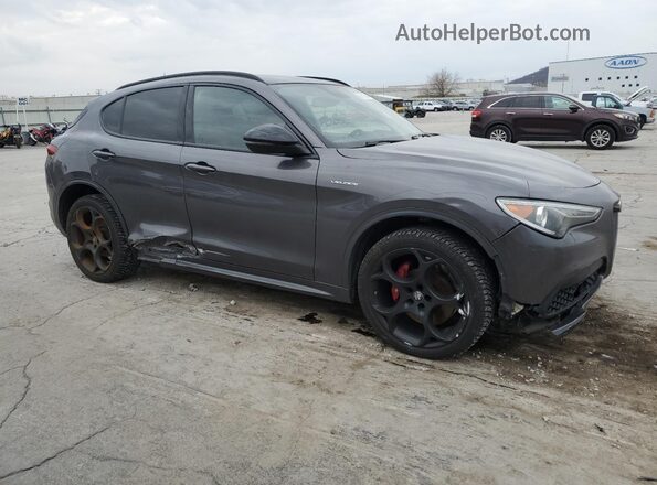 ZASPAKBN0N7D24510 2022 ALFA ROMEO STELVIO Серый Передняя правая четверть