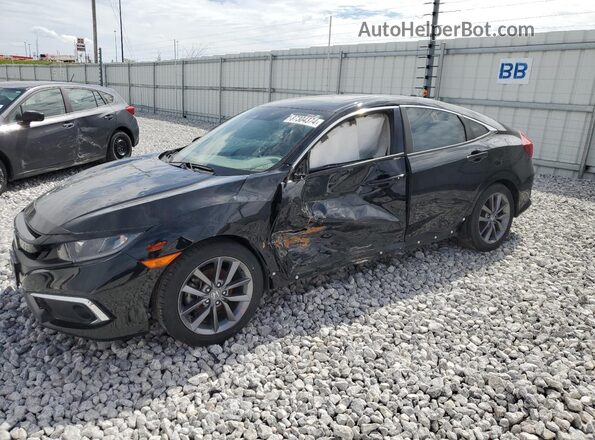 19XFC1F38KE020225 2019 HONDA CIVIC Черный Передняя левая четверть