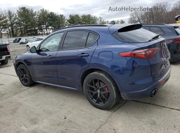 ZASPAKBN0L7C82854 2020 ALFA ROMEO STELVIO Синий Задняя левая четверть