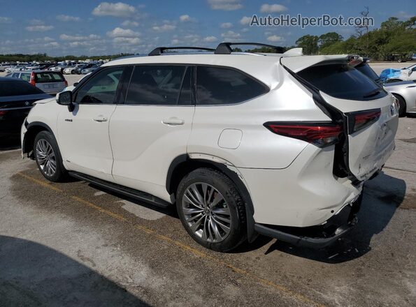 5TDEBRCH9LS012347 2020 TOYOTA HIGHLANDER HYBRID White Trasero izquierdo