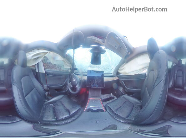 5YJ3E1EA6MF922723 2021 TESLA MODEL Красный Панорамный вид салона 360°