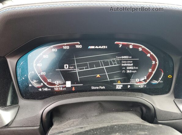 WBA13AR04NCJ02389 2022 BMW M4 Серый Вид щитка приборов
