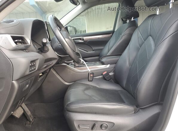 5TDEBRCH9LS012347 2020 TOYOTA HIGHLANDER HYBRID White Vista interior delantera