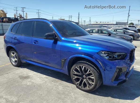 5YMJU0C05N9M64142 2022 BMW X5 Blue Front right