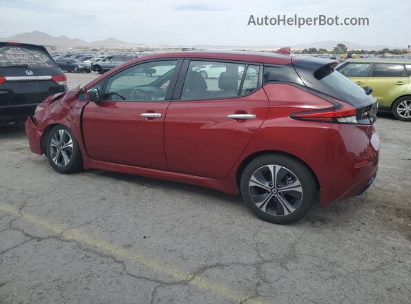 1N4AZ1CVXMC555250 2021 NISSAN LEAF Burgundy უკანა მარცხენა