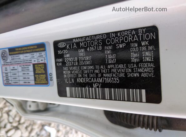 KNDERCAA4M7166135 2021 KIA SELTOS Белый Вид подкапотного пространства