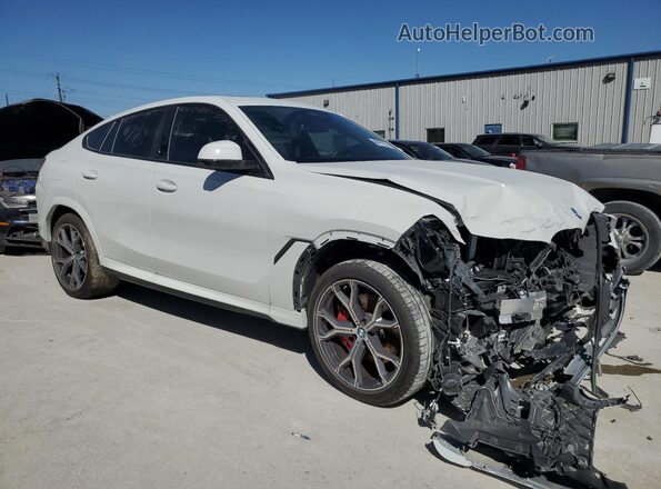 5UX33EX02R9U96529 2024 BMW X6 Белый Передняя правая четверть