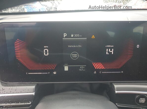 KNAG64J79S5316144 2025 KIA K5 Серый Вид щитка приборов