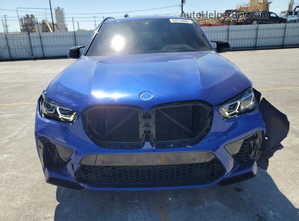5YMJU0C05N9M64142 2022 BMW X5 Blue Front view