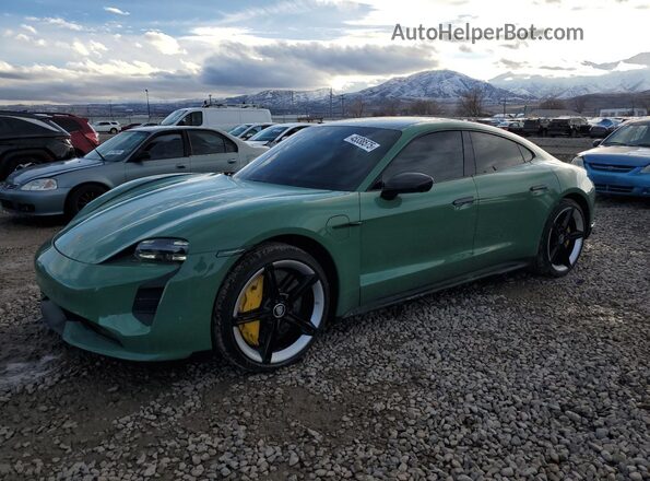 WP0AB2Y1XLSA52464 2020 PORSCHE TAYCAN Зеленый Передняя левая четверть