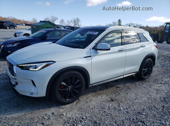 3PCAJ5M39KF144444 2019 INFINITI QX50 Белый Передняя левая четверть