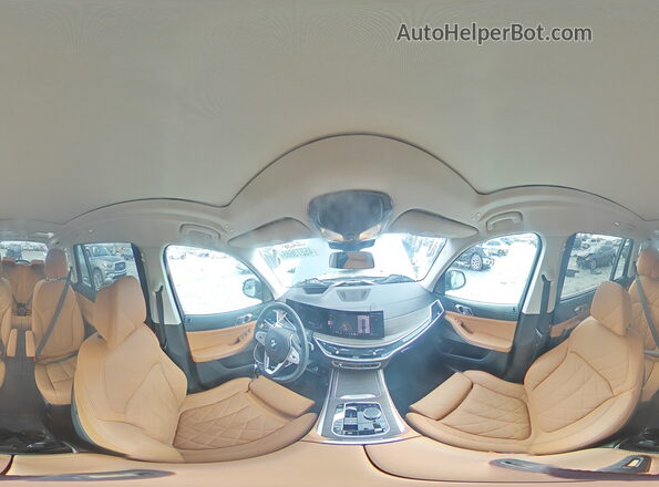 5UX23EM06R9V63276 2024 BMW X7 Gray Vista de la etiqueta del VIN