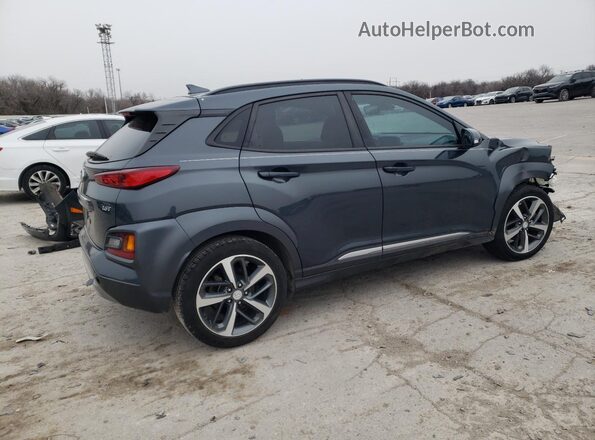 KM8K53A5XKU381496 2019 HYUNDAI KONA Серый Задняя правая четверть