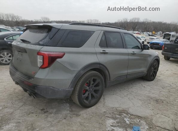1FM5K8GC4LGB52501 2020 FORD FORD EXPLORER Зеленый Задняя правая четверть