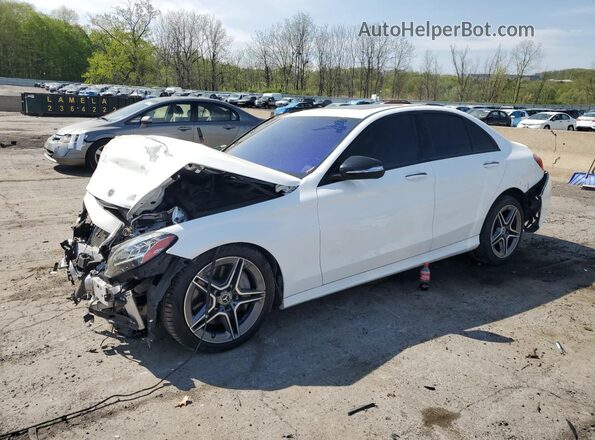 WDDWF8EB2LR548783 2020 MERCEDES-BENZ C White წინა მარცხენა ხედი სამი მეოთხედიდან