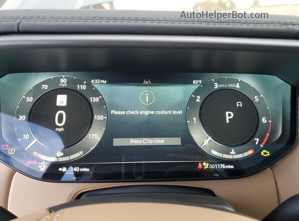 SAL1L9FU9RA415814 2024 LAND ROVER RANGE Зеленый Вид щитка приборов