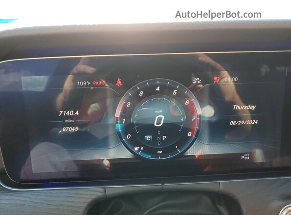 WDDZF8DB8LA704807 2020 MERCEDES-BENZ E Black Vista del cuadro de instrumentos