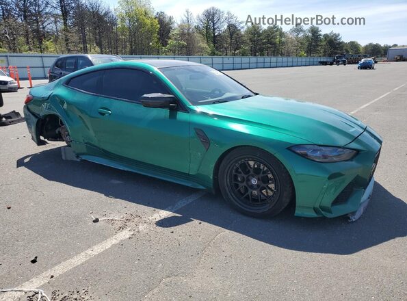 WBS43AZ05RCR91749 2024 BMW M4 Зеленый Передняя правая четверть