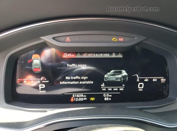 WAUM2BF25MN028544 2021 AUDI OTHER Black ხელსაწყოთა პანელის ხედი
