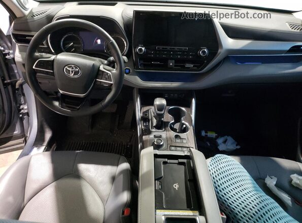 5TDFZRBH3NS185754 2022 TOYOTA HIGHLANDER Gray Вид панелі приладів