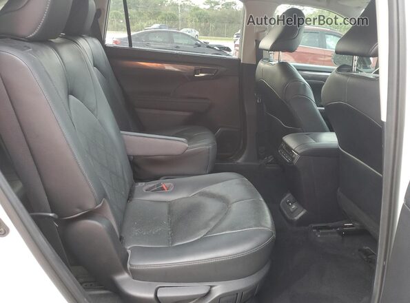 5TDEBRCH9LS012347 2020 TOYOTA HIGHLANDER HYBRID White Vista interior trasera
