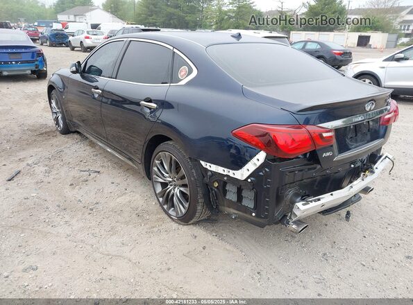 JN1BY1PR1HM210769 2017 INFINITI Q70L Dark Blue Задня ліва чверть