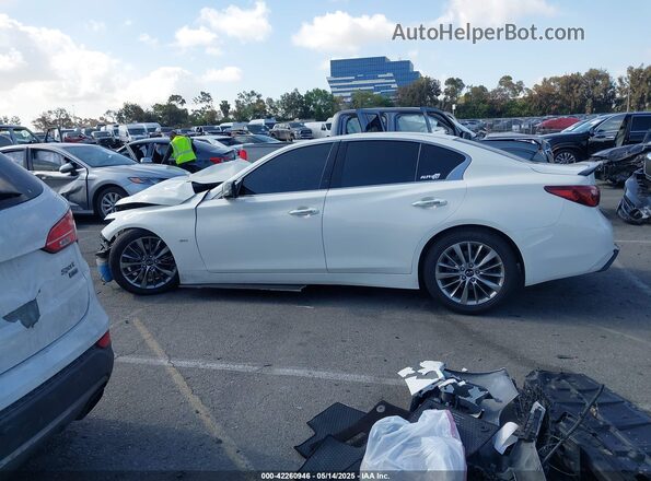 JN1EV7AP9LM203951 2020 INFINITI Q50 White Vista interior trasera