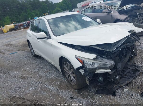 JN1EV7APXMM700248 2021 INFINITI Q50 Белый Передняя правая четверть
