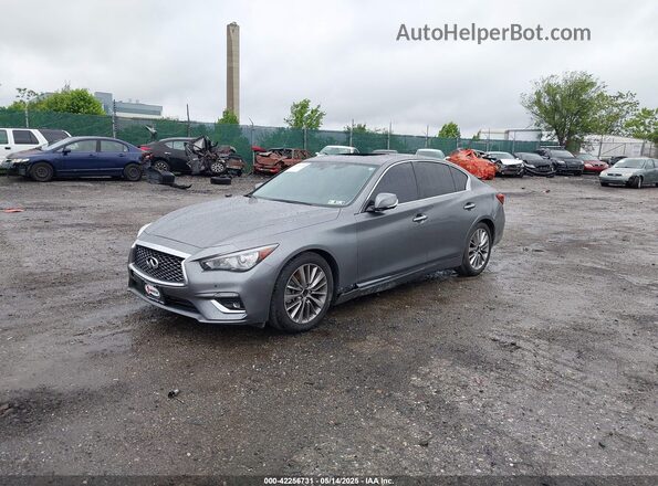 JN1EV7BP3MM702339 2021 INFINITI Q50 Серый Передняя левая четверть