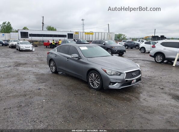 JN1EV7BP3MM702339 2021 INFINITI Q50 Серый Передняя правая четверть