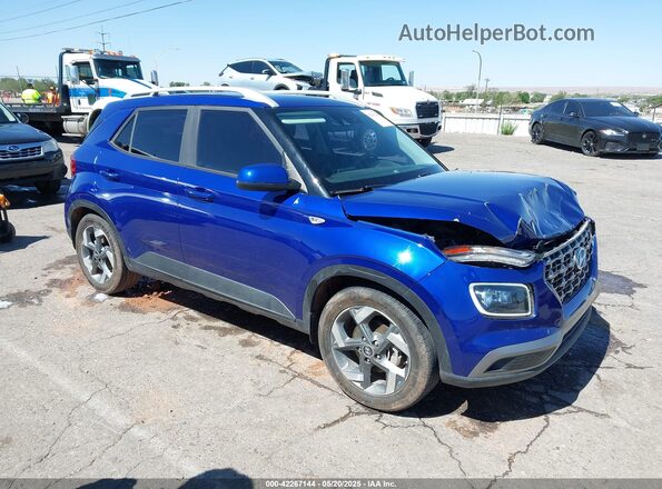 KMHRC8A33MU118933 2021 HYUNDAI VENUE Синий Вид задней части салона