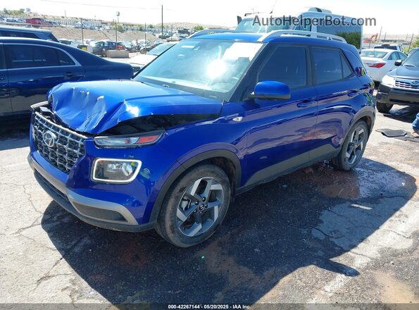 KMHRC8A33MU118933 2021 HYUNDAI VENUE Синий Передняя левая четверть