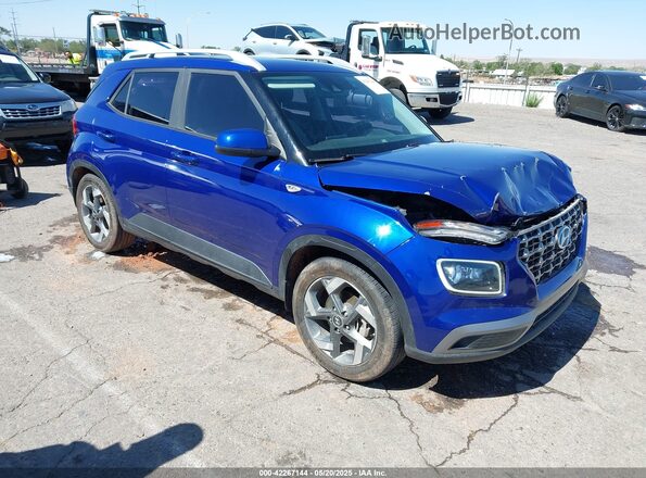 KMHRC8A33MU118933 2021 HYUNDAI VENUE Синий Передняя правая четверть