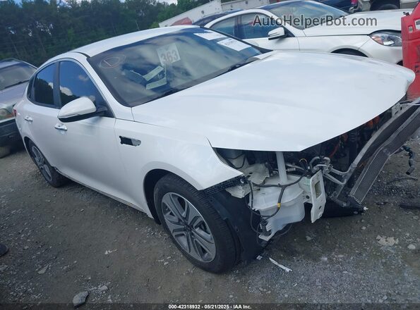 KNAGV4LD1H5018072 2017 KIA OPTIMA PLUG-IN HYBRID Белый Передняя правая четверть