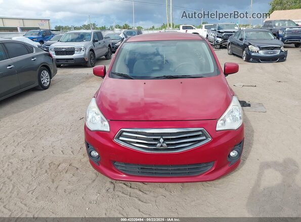 ML32F3FJ3HH004052 2017 MITSUBISHI MIRAGE G4 Red Vista del cuadro de instrumentos