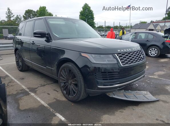 SALGS2SV3KA546424 2019 LAND ROVER RANGE ROVER Черный Передняя правая четверть