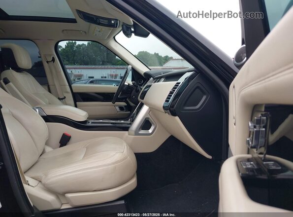 SALGS2SV3KA546424 2019 LAND ROVER RANGE ROVER Черный Вид салона спереди