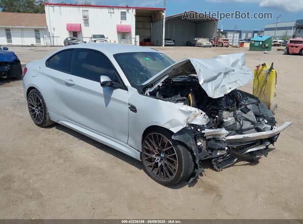 WBS2U7C54K7D11644 2019 BMW M2 Серый Передняя правая четверть