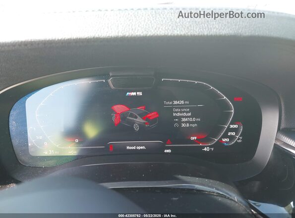WBS83CH04MCF63178 2021 BMW M5 Серый Вид задних сидений