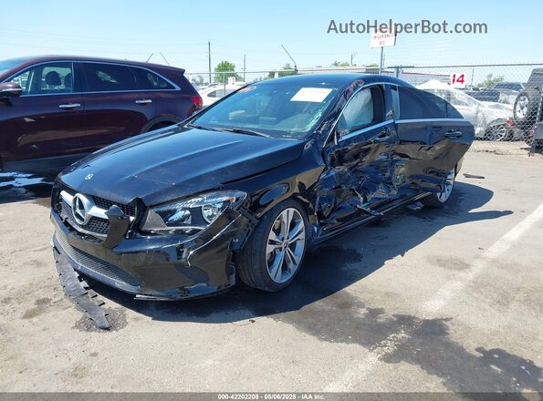 WDDSJ4EB9JN537922 2018 MERCEDES-BENZ CLA 250 Черный Передняя левая четверть