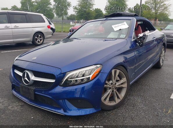 WDDWK8EB0LF951514 2020 MERCEDES-BENZ C Blue Przód lewy