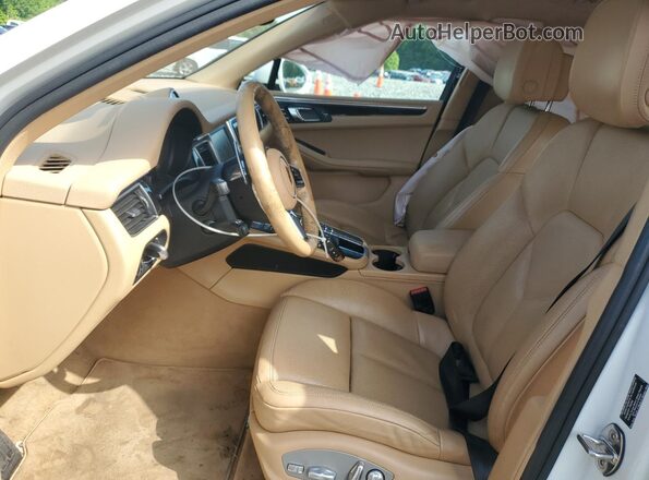 WP1AB2A58GLB55617 2016 PORSCHE MACAN Белый Вид салона спереди