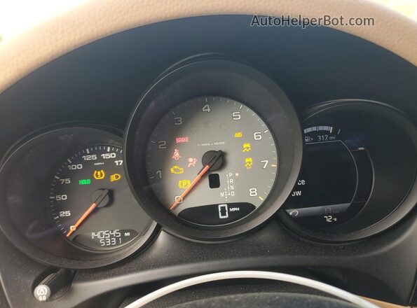 WP1AB2A58GLB55617 2016 PORSCHE MACAN Белый Вид щитка приборов