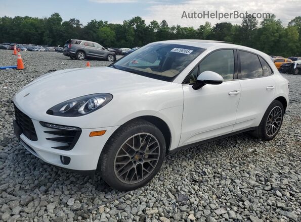 WP1AB2A58GLB55617 2016 PORSCHE MACAN Белый Передняя левая четверть
