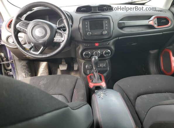 ZACCJBCB8HPF15417 2017 JEEP RENEGADE Синий Вид панели приборов