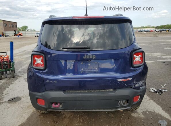 ZACCJBCB8HPF15417 2017 JEEP RENEGADE Синий Вид сзади