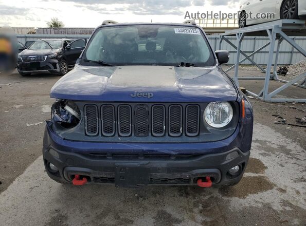 ZACCJBCB8HPF15417 2017 JEEP RENEGADE Синий Вид спереди